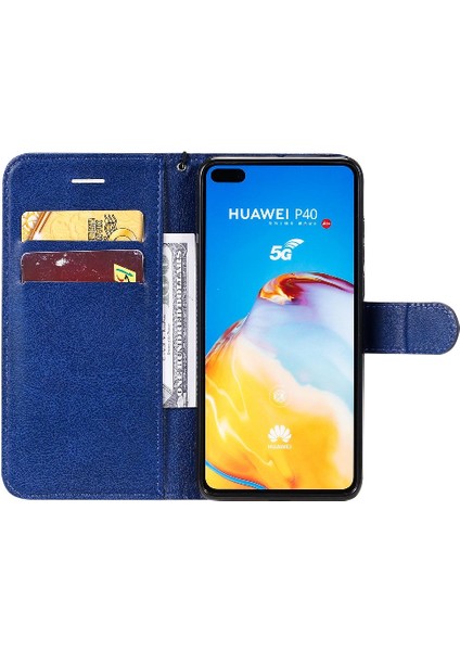 Mellow Shop Kart Yuvası ile Huawei P40 Iş Cüzdan Telefon Kılıfı Için Flip Case Yüksek (Yurt Dışından)