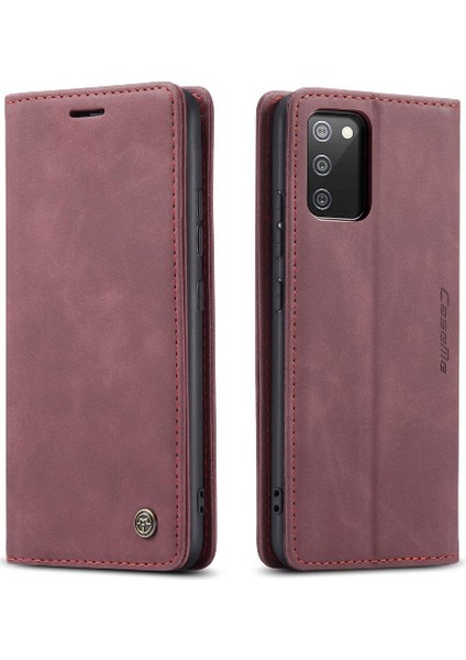 Samsung Galaxy A02S Için Flip Case Vintage Pu Deri Cüzdan Flip Folio (Yurt Dışından)