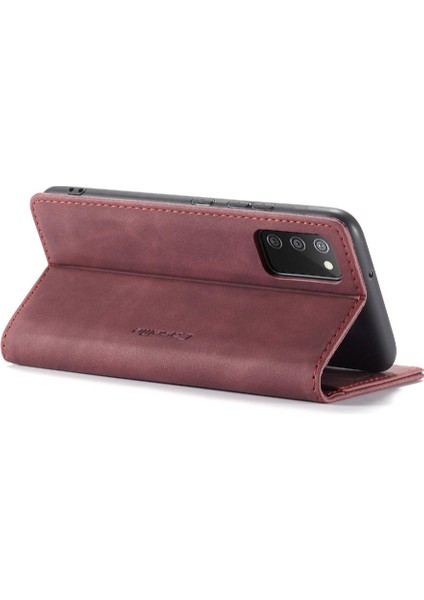 Samsung Galaxy A02S Için Flip Case Vintage Pu Deri Cüzdan Flip Folio (Yurt Dışından)