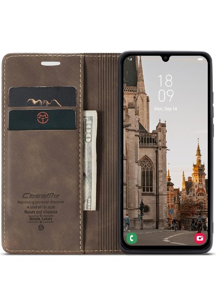 Mellow Shop Samsung Galaxy A15 Için Flip Case 4g/5g Manyetik Kapatma Darbeye Vintage (Yurt Dışından)