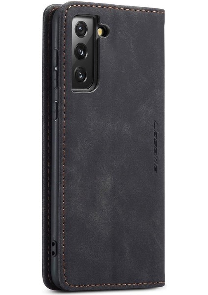 Samsung Galaxy S21 Fe Flip Case Için Folio Kitap Vintage Pu Deri (Yurt Dışından)