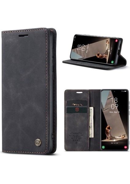 Samsung Galaxy S21 Fe Flip Case Için Folio Kitap Vintage Pu Deri (Yurt Dışından)