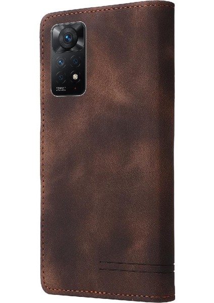 Xiaomi Redmi Not 11 Için Flip Case Pro Darbeye Kapak Çevirin Cüzdan Kılıf (Yurt Dışından)
