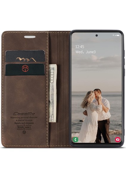 Samsung Galaxy A51 4g Için Flip Case Kart Yuvası Kickstand Manyetik Pu (Yurt Dışından) fırsatları