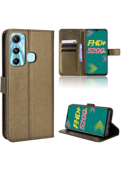 Infinix Sıcak 11 Kapak Kart Tutucu Manyetik Cüzdan Kickstand Için Kılıf (Yurt Dışından)