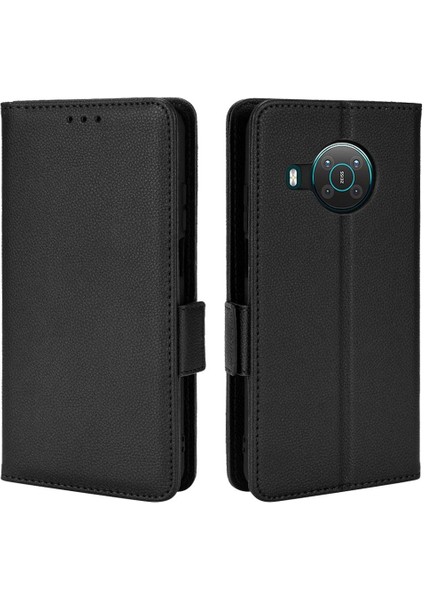 Nokia X10 Için KILIF/X20 Cüzdan Kart Yuvaları Tutucu Manyetik Pu Deri Yan (Yurt Dışından)