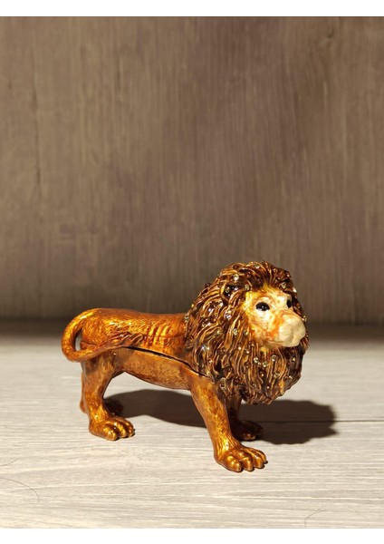 Swarovski Taşlı Aslan Mücevherlik / Dekoratif Biblo