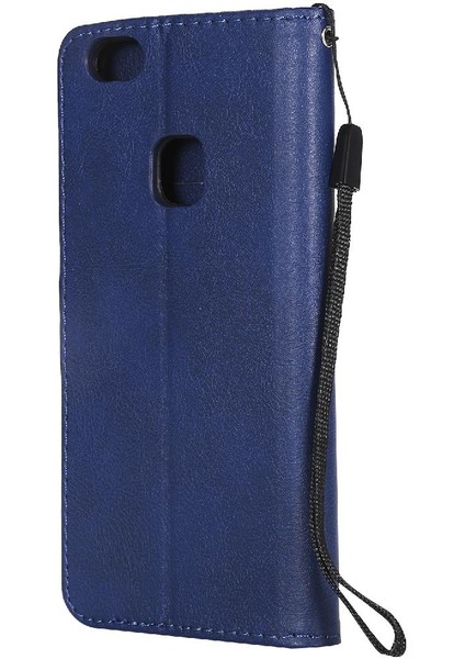 Kart Yuvası Klasik Düz Renk Iş ile Huawei P10 Lite Için Flip Case (Yurt Dışından) modelleri