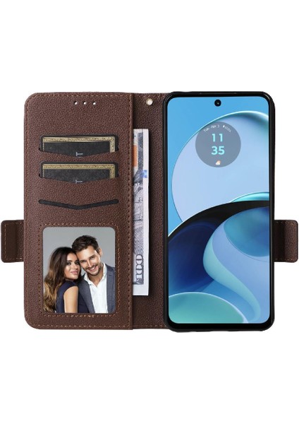 Motorola Moto G14 4g Kart Yuvaları Tutucu Pu Deri Manyetik Cüzdan (Yurt Dışından) fırsatları