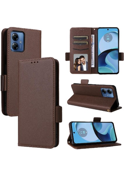 Motorola Moto G14 4g Kart Yuvaları Tutucu Pu Deri Manyetik Cüzdan (Yurt Dışından) indirimleri