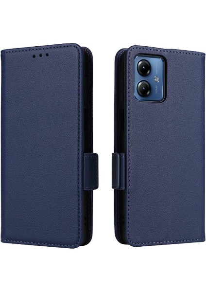 Motorola Moto G14 4g Kart Yuvaları Tutucu Pu Deri Manyetik Cüzdan (Yurt Dışından)
