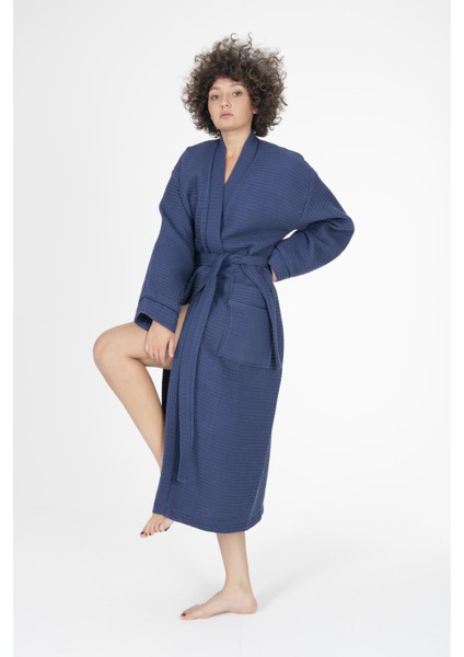 Kaos Serisi Kimono Yaka Pike Bornoz Sabahlık