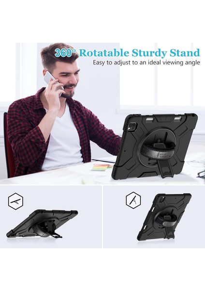 Apple iPad Pro 11 (2021) 4. Nesil Zırhlı Armour Defender Askılı Kılıf A2378 A2461 A2379 A2462 fiyatları