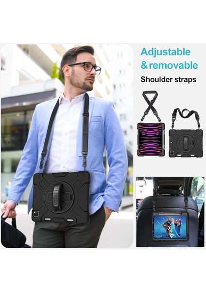 Apple iPad Pro 11 (2021) 4. Nesil Zırhlı Armour Defender Askılı Kılıf A2378 A2461 A2379 A2462 fırsatları