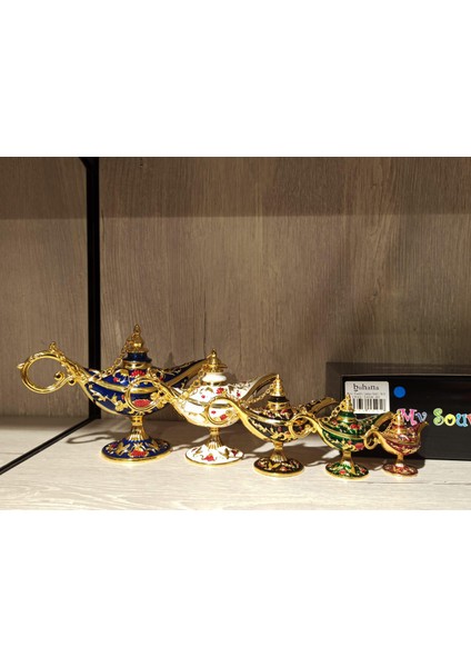 Metal Alaaddin Lambası Renkli No-6 Mücevherlik / Dekoratif Biblo fiyatları