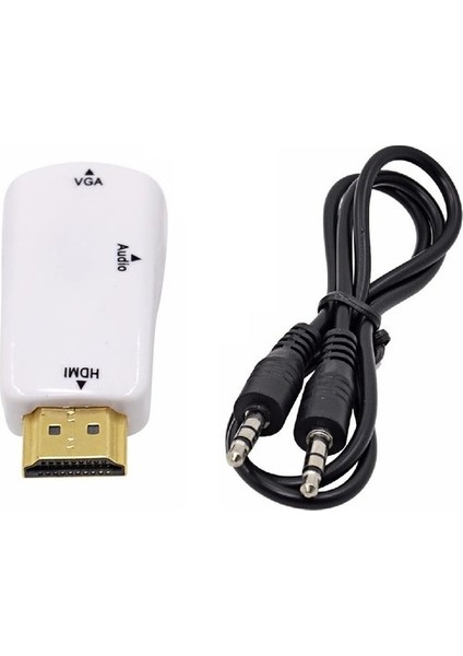 HDMI To VGA Çevirici Dönüştürücü Adaptör