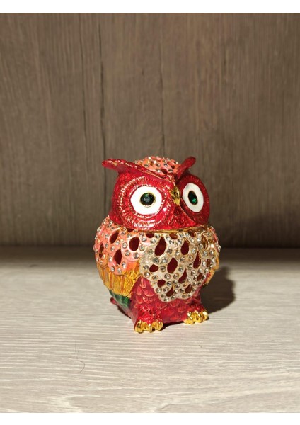 Swarovski Taşlı Baykuş Mücevherlik / Dekoratif Biblo