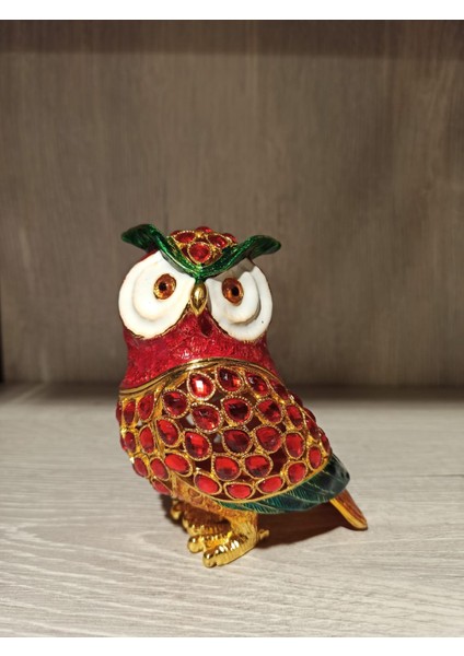 Swarovski Taşlı Baykuş Mücevherlik / Dekoratif Biblo