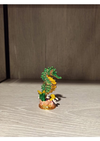 Swarovski Taşlı Deniz Atı Mücevherlik / Dekoratif Biblo