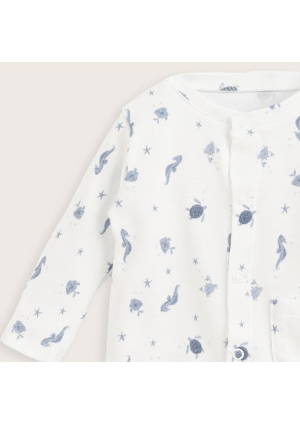 Under The Sea Yenidoğan Patikli Tulum Ekru fiyatları