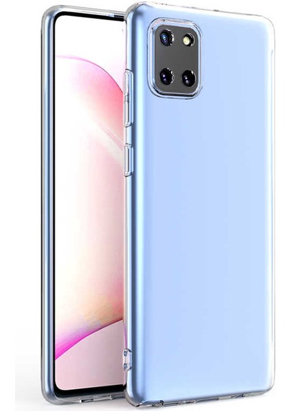 Samsung Galaxy A81 (Note 10 Lite) Uyumlu Kılıf Kamera Korumalı Süper Silikon Kapak