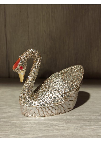 Swarovski Taşlı Kuğu Mücevherlik / Dekoratif Biblo