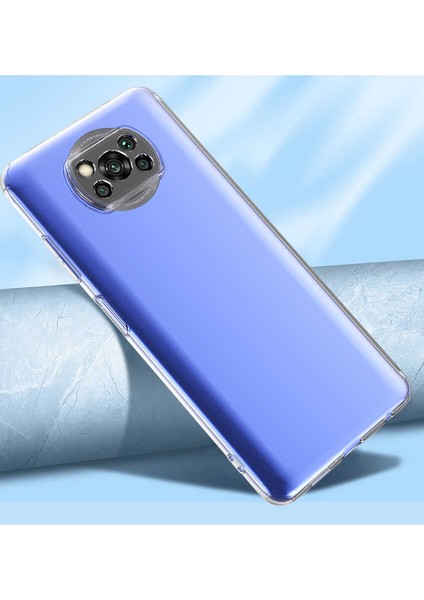 Megafox Teknoloji Xiaomi Poco X3 Uyumlu Kılıf Kamera Korumalı Süper Silikon Kapak