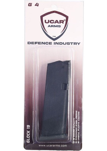 Ucar Arms Glock 19 G4 14+1 Siyah Şarjör