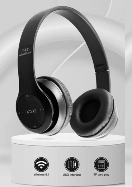 Kulaküstü Katlanabilir Stereo Hafıza Kartı Girişli Bluetooth Kulaklık – Yeşil