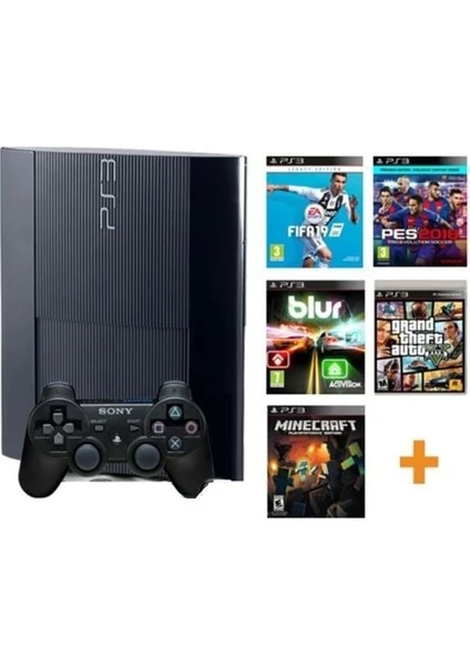 Playstation 3 Slim +1 Kol + 200 Oyunlu Dreamland