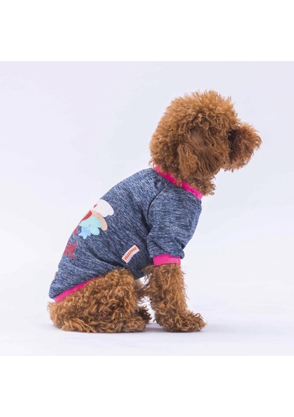 Koyu Mavi Shine Kedi Köpek Sweati - Kedi Köpek Kıyafeti modelleri