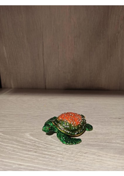 Swarovski Taşlı Kaplumbağa Mücevherlik / Dekoratif Biblo