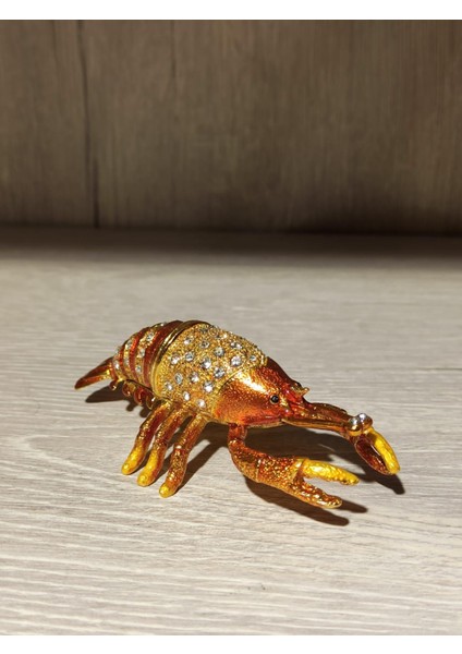 Swarovski Taşlı Istakoz Mücevherlik / Dekoratif Biblo