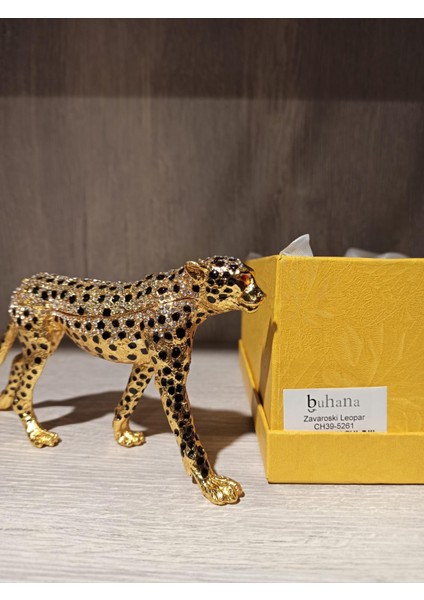 Swarovski Taşlı Leopar Mücevherlik / Dekoratif Biblo fiyatları