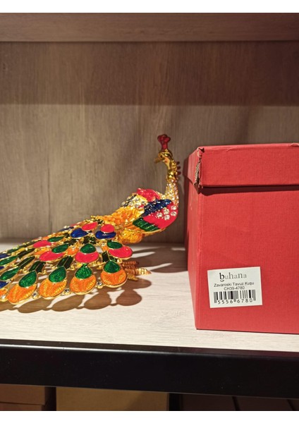 Swarovski Taşlı Tavus Kuşu Mücevherlik / Dekoratif Biblo fiyatları