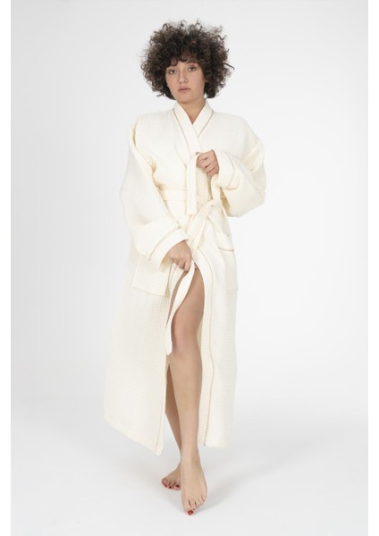 Kaos Serisi Kimono Yaka Pike Bornoz Sabahlık