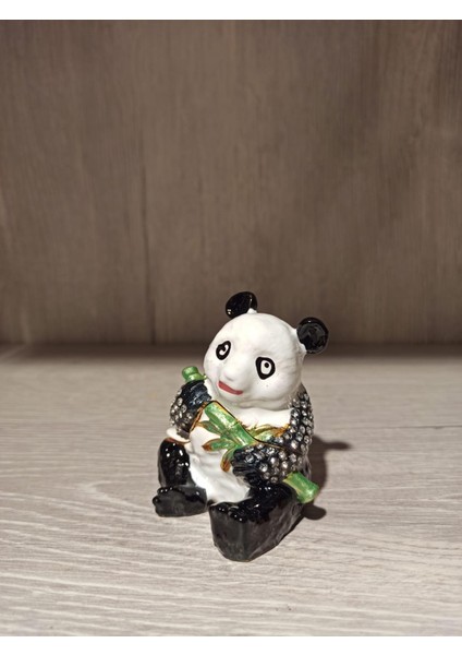 Swarovski Taşlı Panda Mücevherlik / Dekoratif Biblo