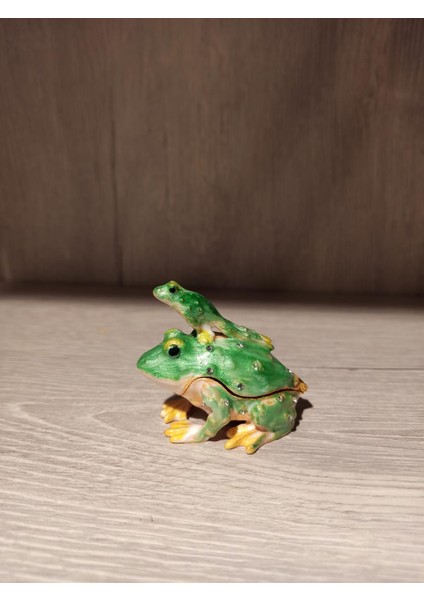 Swarovski Taşlı Kurbağa Mücevherlik / Dekoratif Biblo