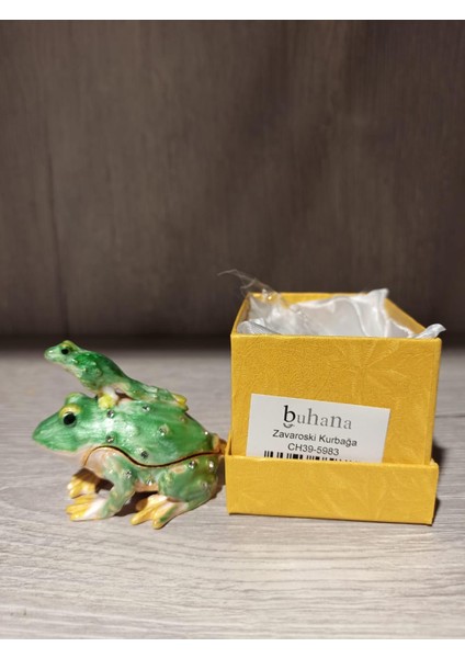 Swarovski Taşlı Kurbağa Mücevherlik / Dekoratif Biblo fiyatları