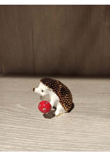 Swarovski Taşlı Kirpi Mücevherlik / Dekoratif Biblo