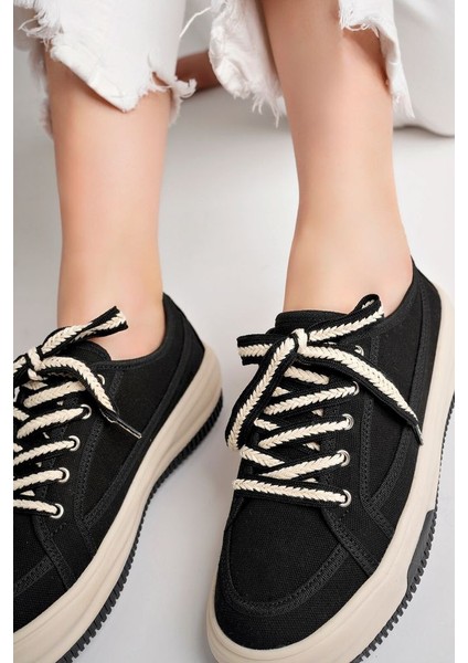 Siyah Kadın Sneaker Günlük Ayakkabı fiyatları