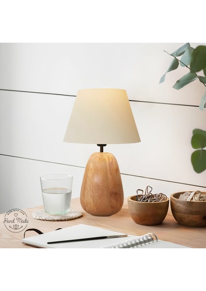 Vernon Ahşap Abajur Sütlü Kahve 241474