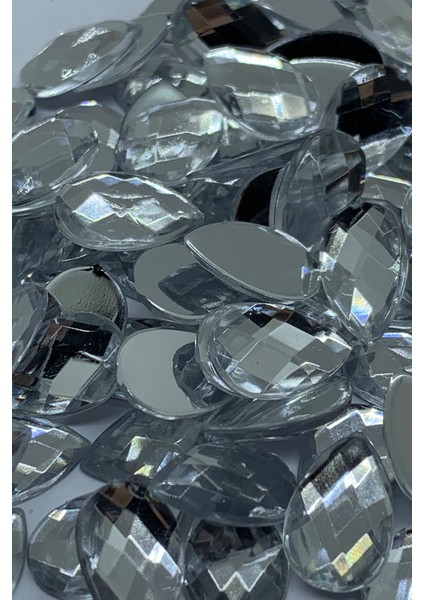Süsleme Taşı Kristal Damla Şeklinde 8X13MM 2000 Adet Akrilik Taş