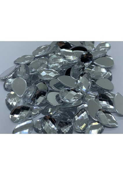 Süsleme Taşı Kristal Damla Şeklinde 8X13MM 2000 Adet Akrilik Taş