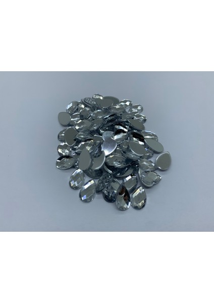 Süsleme Taşı Kristal Damla Şeklinde 8X13MM 2000 Adet Akrilik Taş