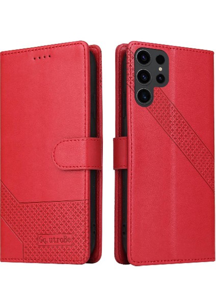 Samsung Galaxy S23 Ultra Üç Kart Yuvaları Kickstand Premium Için Flip Case (Yurt Dışından)