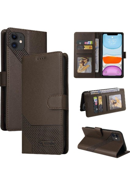 Iphone 11 Için Flip Case Üç Kart Yuvaları Kickstand Premium Deri (Yurt Dışından) fırsatları
