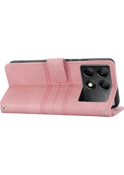 Xiaomi Poco X6 Için Flip Case Cüzdan Kılıf Darbeye Koruyucu Kickstand (Yurt Dışından)