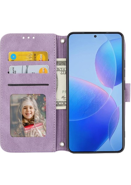 Xiaomi Poco X6 Için Flip Case Cüzdan Kılıf Darbeye Koruyucu Kickstand (Yurt Dışından)