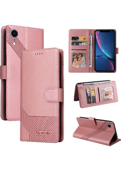 Iphone Xr Kickstand Üç Kart Yuvaları Premium Deri Için Flip Case (Yurt Dışından)